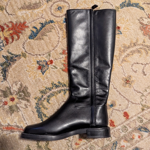 Stuart Weitzman Square Toe Riding Boot - Picture 3 of 15